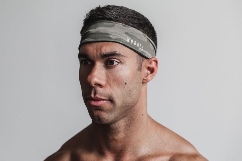 Nobull 2" Men's Headband Camouflage | 96370PWMO