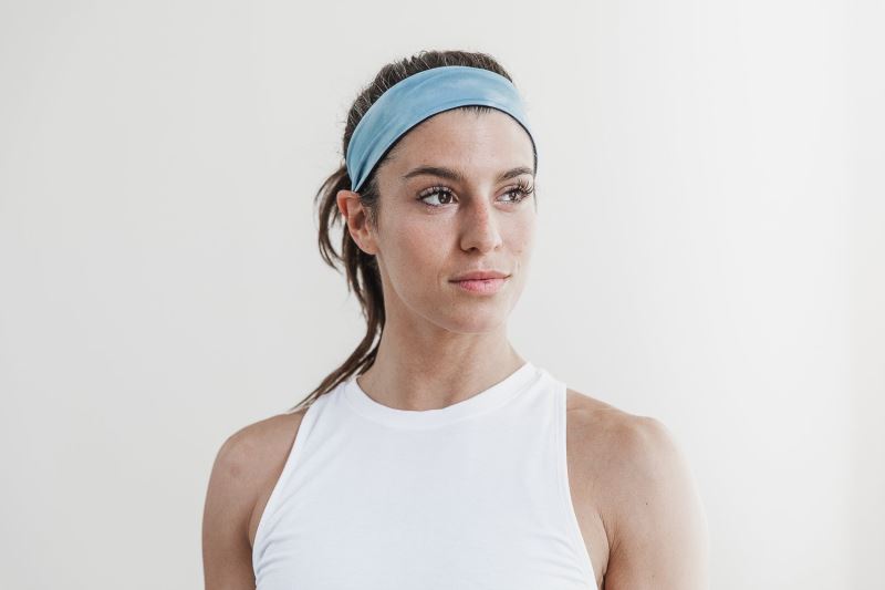 Nobull 2" Tie-Dye Women's Headband Blue | 01394FGEI