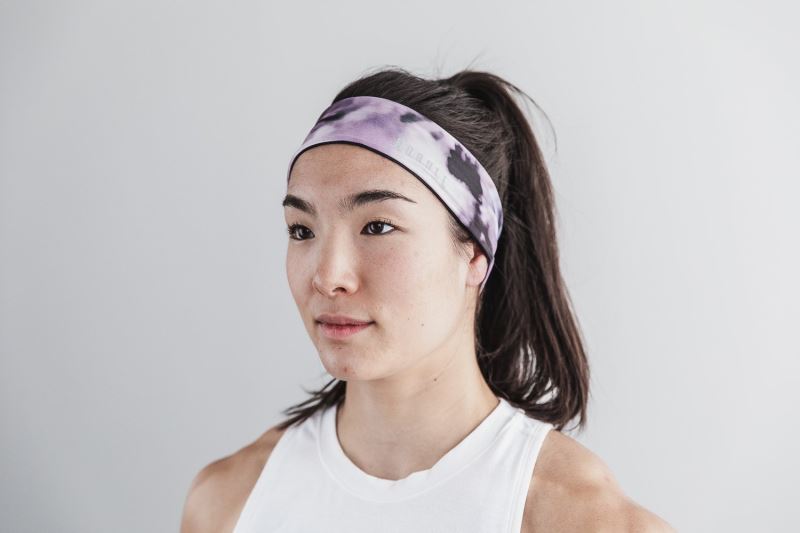 Nobull 2" Tie-Dye Women's Headband Pink Black | 95027LNAK