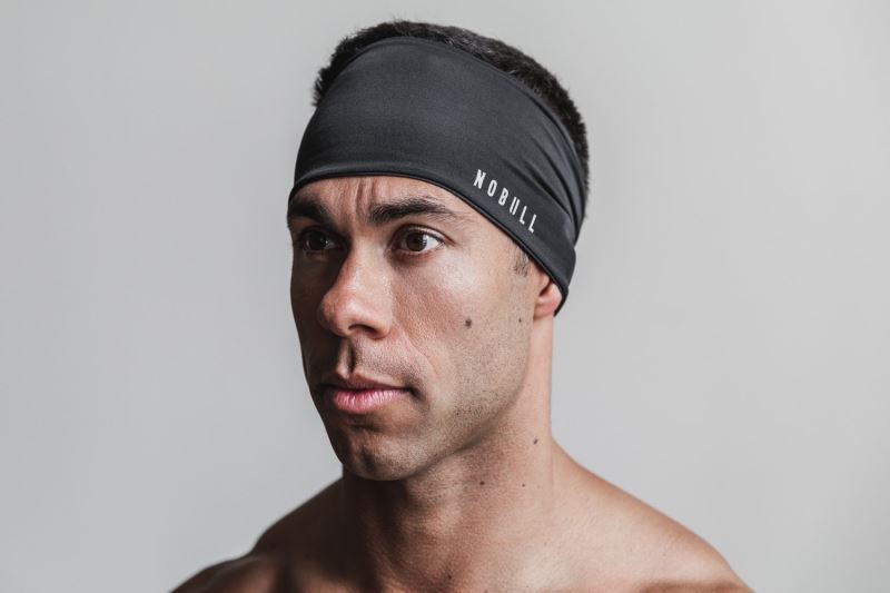 Nobull 4" Men's Headband Black | 21408LMGY