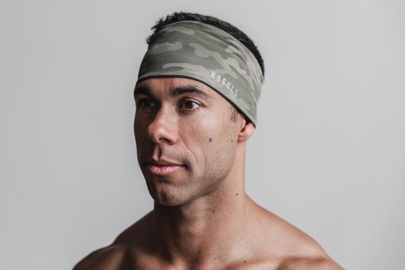 Nobull 4" Men's Headband Camouflage | 91250WBSR