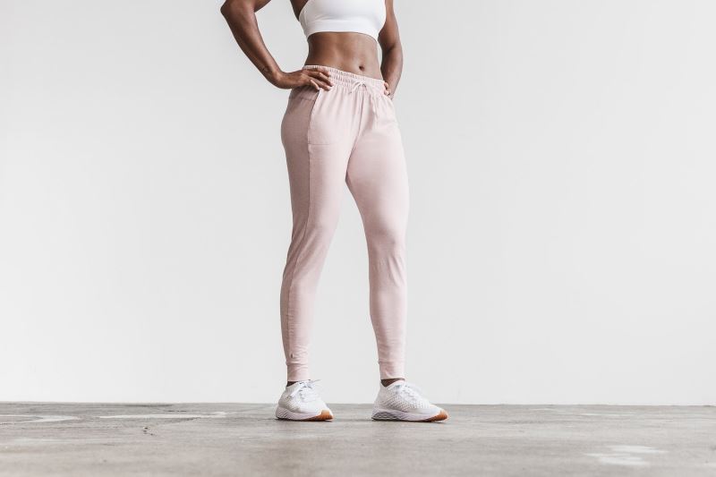 Nobull Adjustable Women's Jogger Rose | 27365CIZL