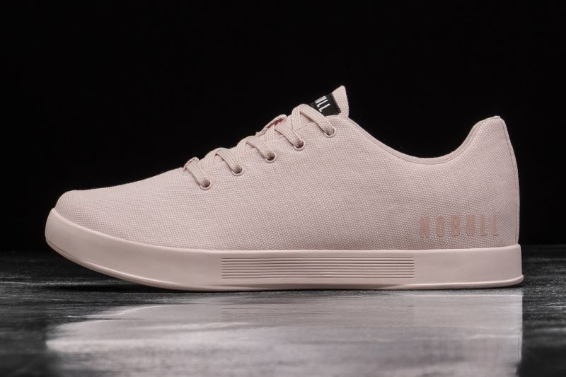 Nobull Blush Canvas Men's Trainers Pink | 09643AKCV