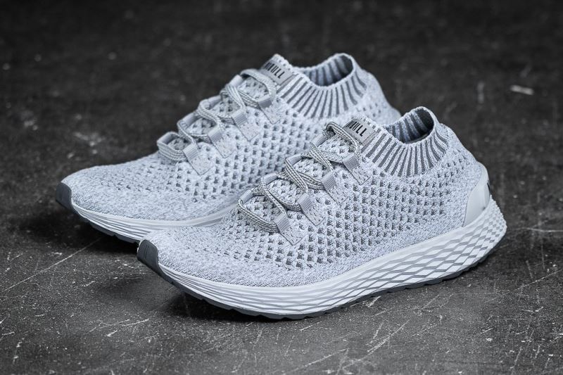 Nobull Cool Knit Women's Running Shoes Grey | 81047EPTU