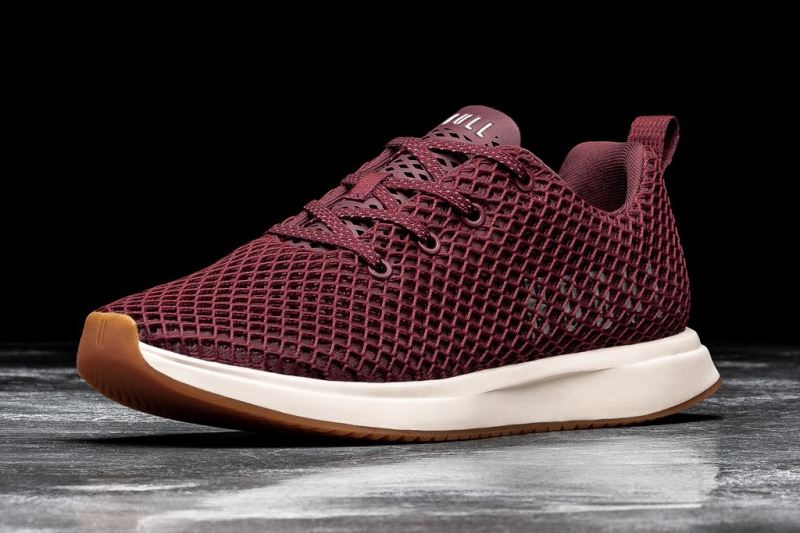 Nobull Crimson Mesh Men's Running Shoes Burgundy | 20439WNDH