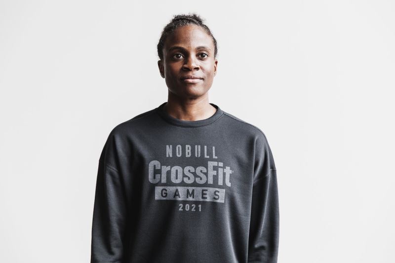 Nobull Crossfit Games 2021 Crew Women's Sweatshirt Black | 25613GEQZ