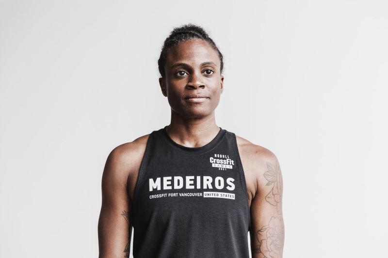 Nobull Crossfit Games 2021 Medeiros Women's Jersey Black | 75013XLWB