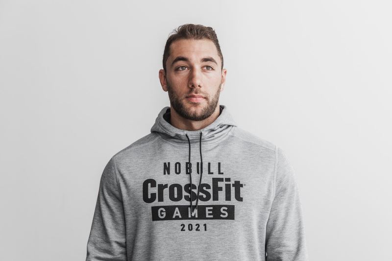 Nobull Crossfit Games 2021 Men's Hoodie Grey | 93170IDLF