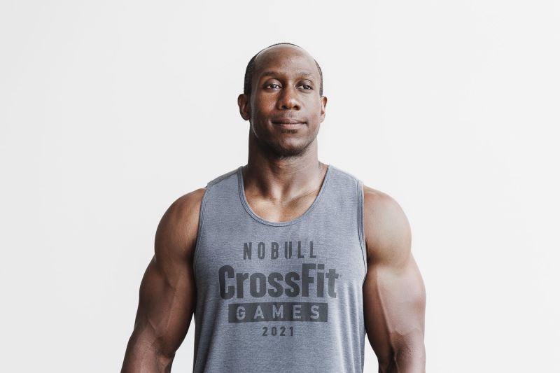 Nobull Crossfit Games 2021 Men's Tanks Deep Grey | 87603HQOB