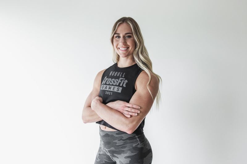 Nobull Crossfit Games 2021 Muscle Women's Tanks Black | 65429PLVO