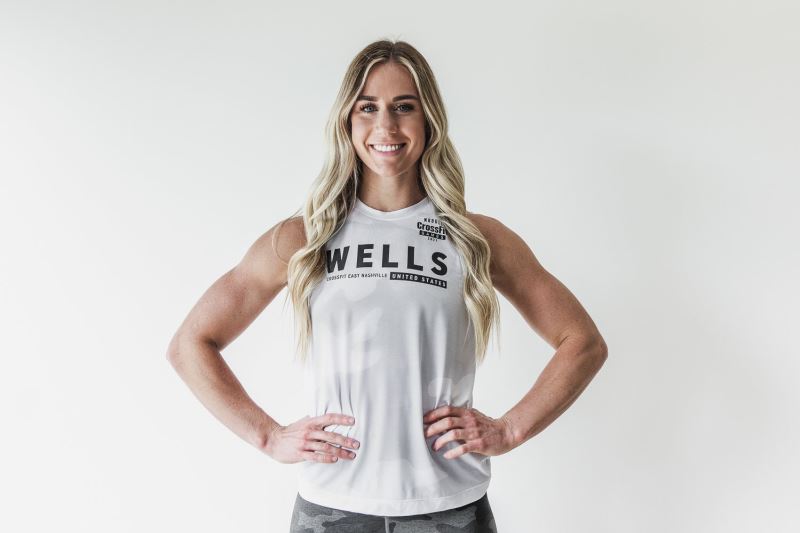 Nobull Crossfit Games 2021 Wells Women's Jersey White | 94308KVIP