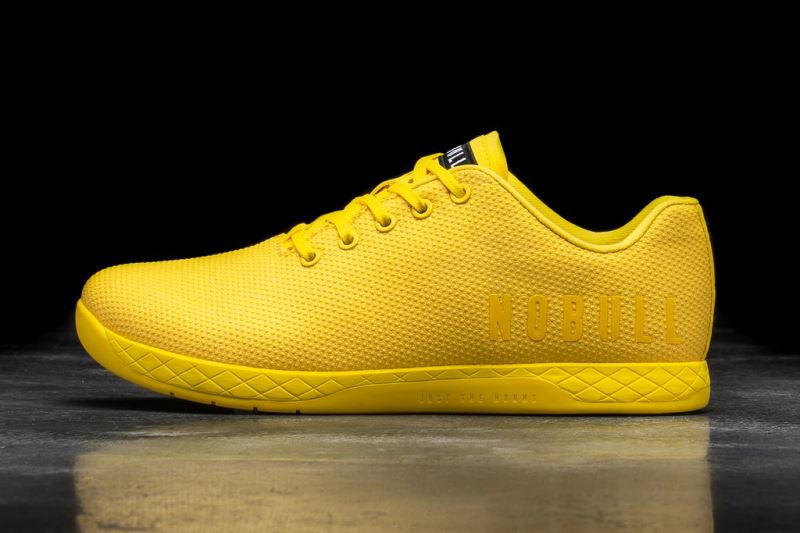 Nobull Drop Men's Trainers Lemon | 70654HNPJ