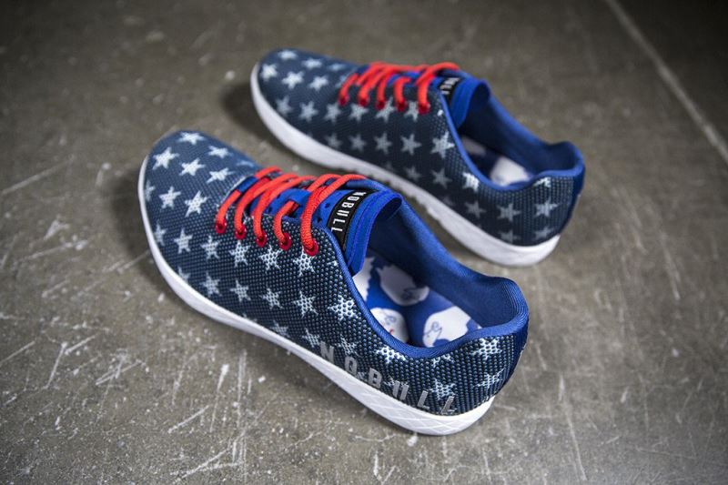 Nobull Flag Men's Trainers Navy | 06257IMWU