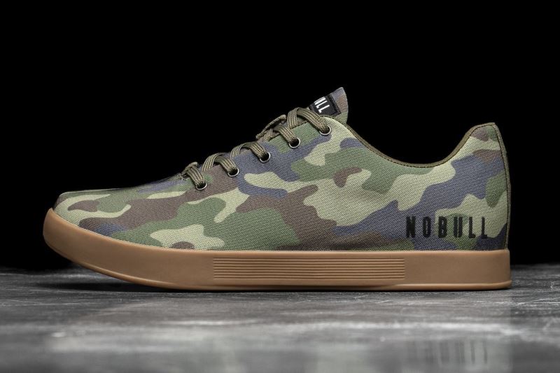 Nobull Forest Canvas Men's Trainers Camouflage | 56319BPYC