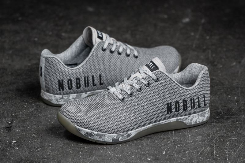 Nobull Heather Women's Trainers Grey | 15304RJYT