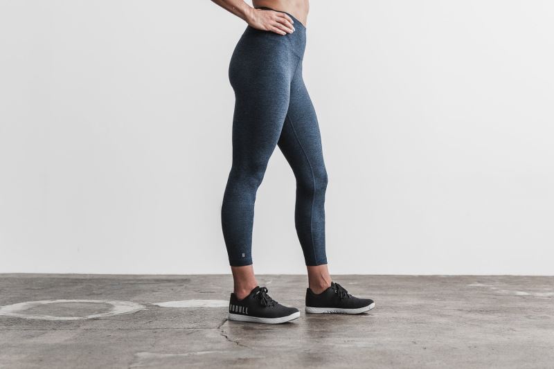 Nobull High-Rise 7/8 Matte Women's Tight Navy | 57930DMVC