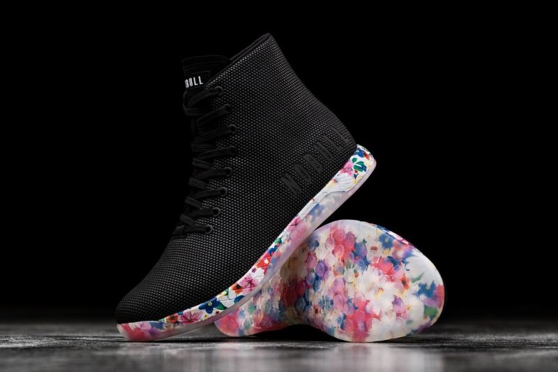 Nobull High-Top Daisy Men's Trainers Black | 37280GANE