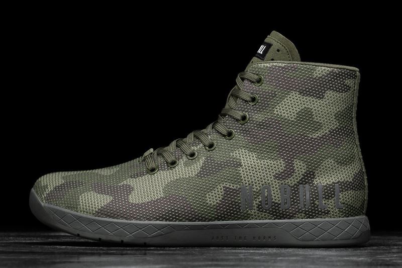 Nobull High-Top Forest Men's Trainers Camouflage | 16530KTLP