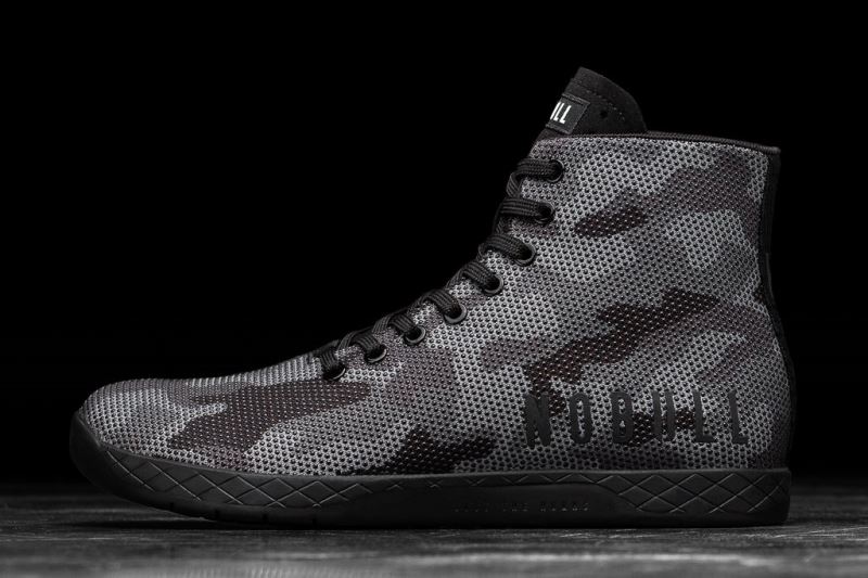 Nobull High-Top Men's Trainers Black Camouflage | 52913NYDK