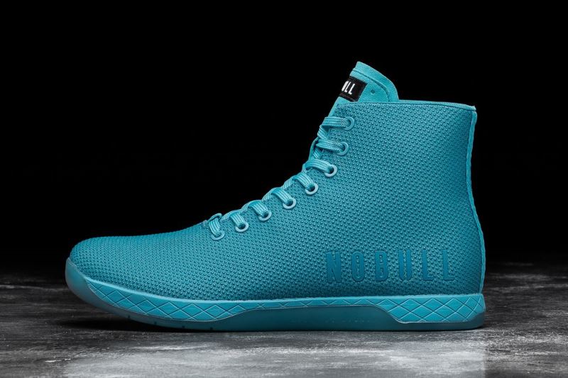 Nobull High-Top Neon Men's Trainers Blue | 23548QSXA