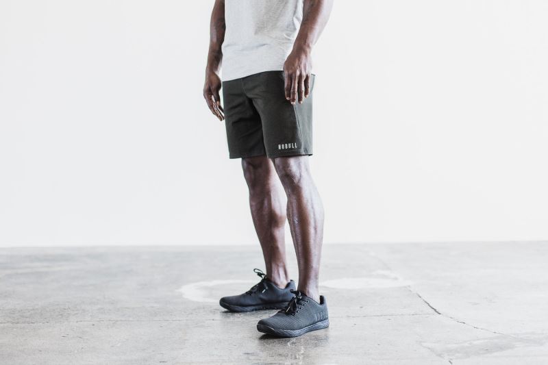 Nobull Knit 8.5" Men's Shorts Black | 48076OJXV