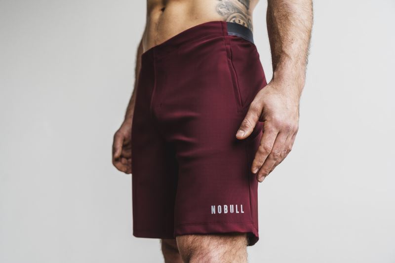 Nobull Lightweight 8.5" Men's Shorts Dark Red | 60148PBZI