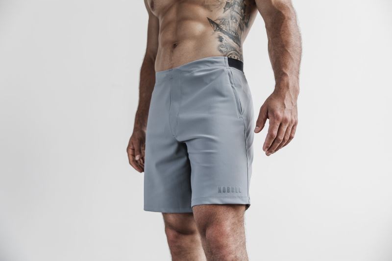 Nobull Lightweight 8.5" Men's Shorts Grey | 83274KMUP