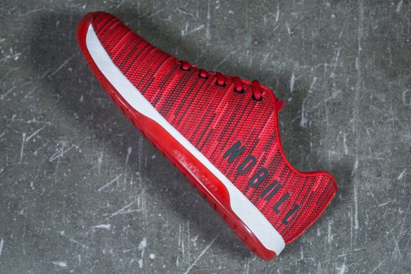 Nobull Linear Men's Trainers Red | 16083CMFI