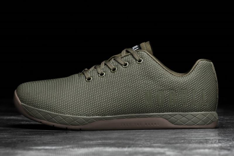 Nobull Low-Top Men's Trainers Olive | 17905SNAV