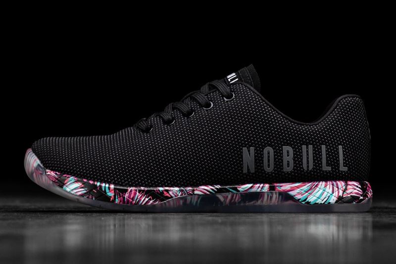 Nobull Midnight Palm Men's Trainers Black | 65379UQJB