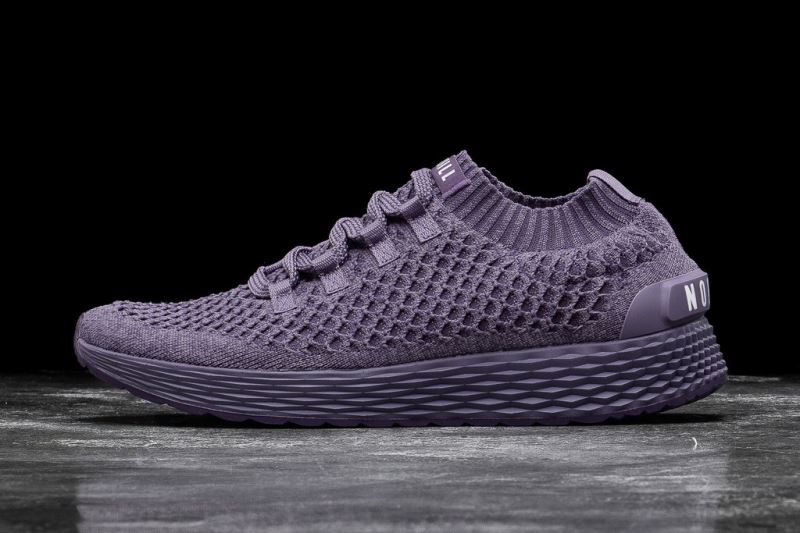 Nobull Nightshade Knit Women's Running Shoes Purple | 86915IWJM