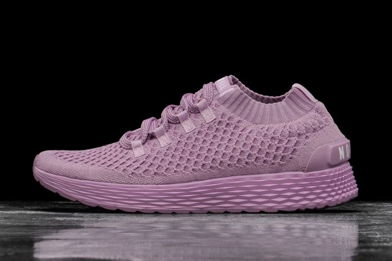 Nobull Orchid Knit Women's Running Shoes Purple | 02716GQER