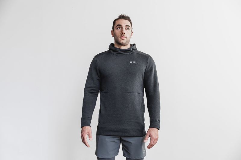 Nobull Performance Pullover Men's Hoodie Deep Grey | 74921GMVL