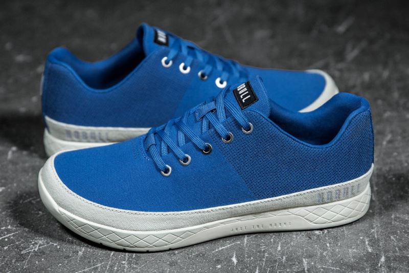 Nobull Sky Canvas Men's Trainers Blue | 07942NBQE