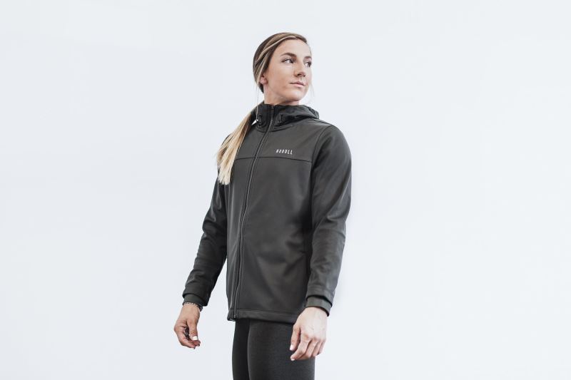 Nobull Softshell Women's Jackets Deep Grey | 93845DSEU