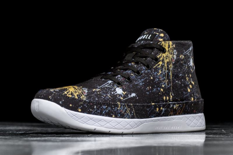 Nobull Splatter Canvas Mid Men's Trainers Multicolor | 38921YLST