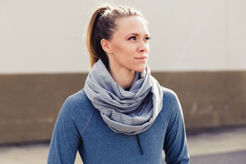 Nobull To & From Infinity Women's Scarves Grey | 54681WRZA