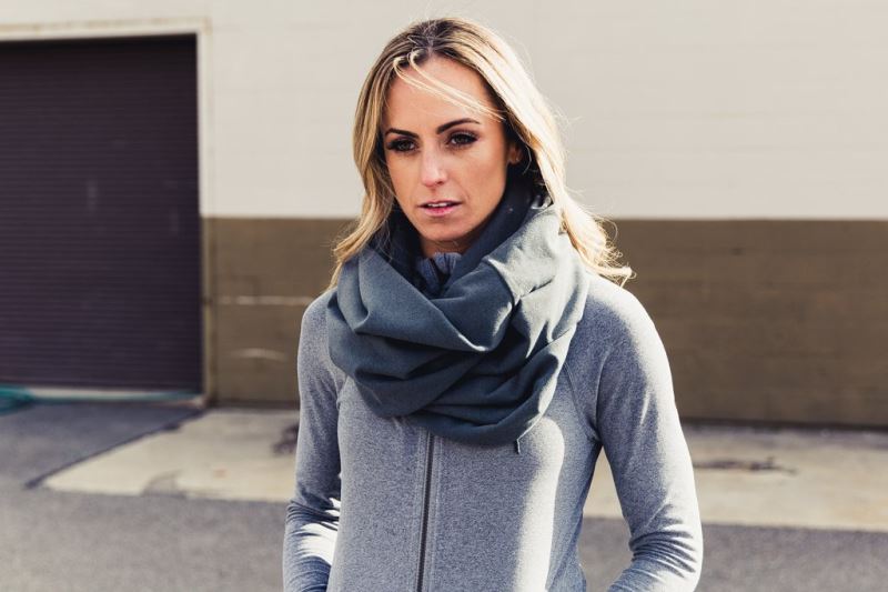 Nobull To & From Infinity Women's Scarves Deep Grey | 67320VKCW