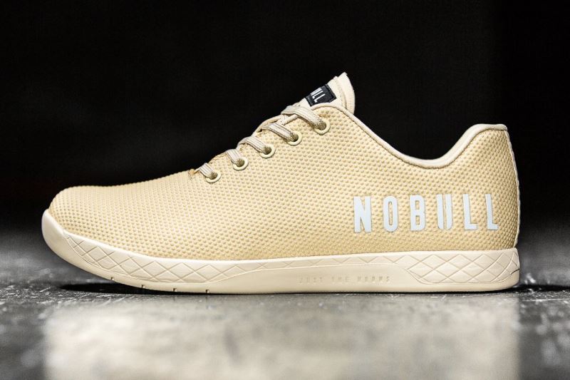 Nobull Vanilla Men's Trainers Gold | 85624AKUQ